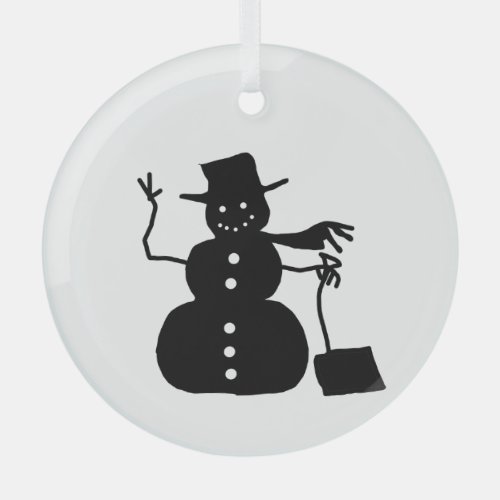 Waving Snowman Ornament