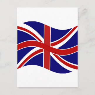 Waving Union Jack Postcard