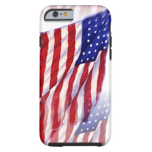 Waving US Flag Tough iPhone 6 Case