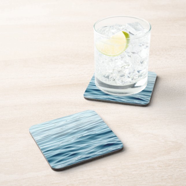 Waving water beverage coaster (Right Side)