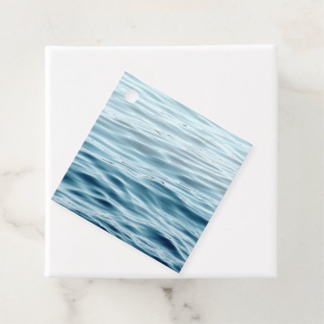 Waving water favor tags (In Situ)