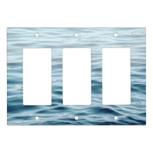 Waving water light switch cover