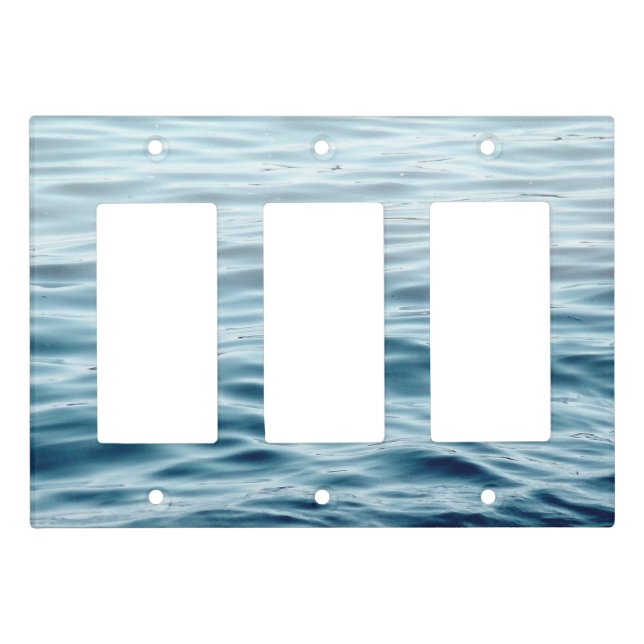 Waving water light switch cover (Front)