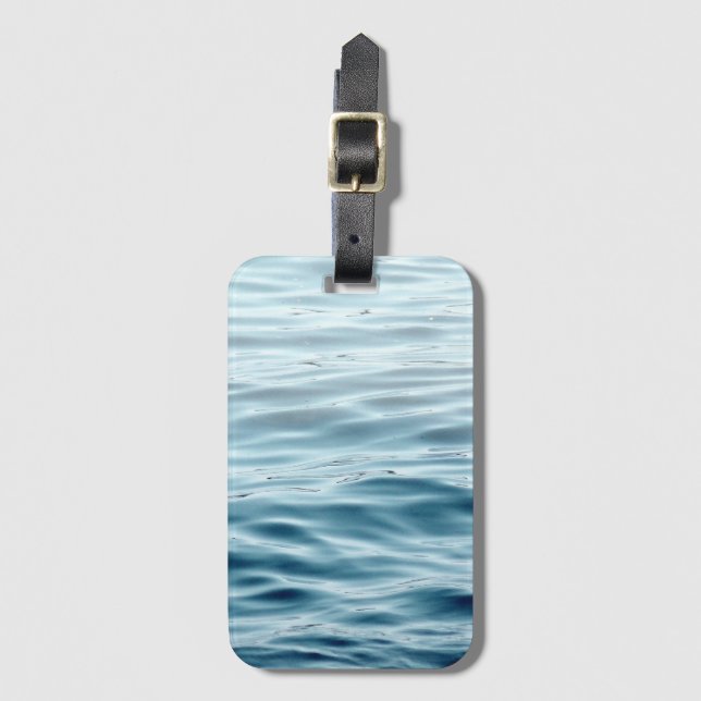 Waving water luggage tag (Front Vertical)