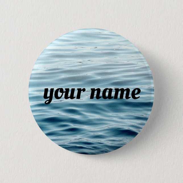 Waving water name button (Front)