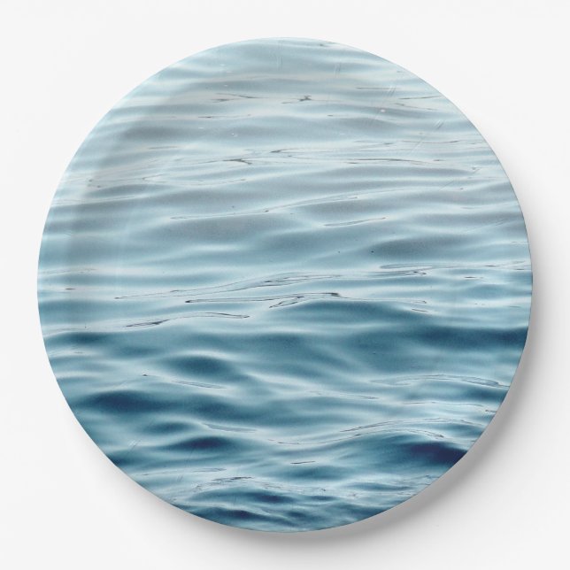 Waving water paper plates (Front)