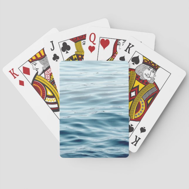 Waving water poker cards (Back)