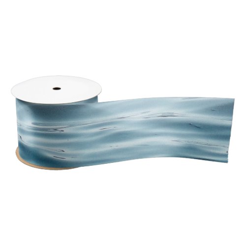 Waving water  satin ribbon