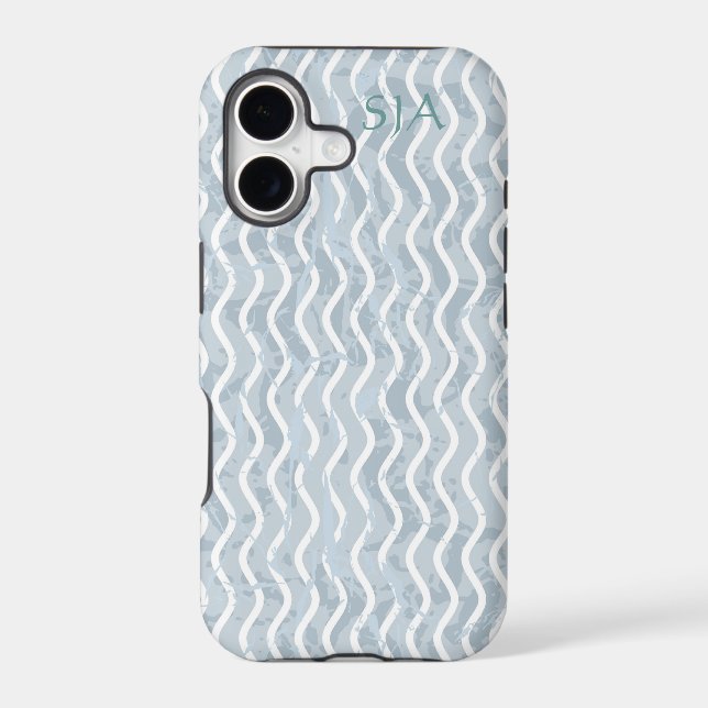 Wavy Abstract  Design iPhone Casemate Case (Back)