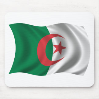 Wavy Algeria Flag Mouse Pad
