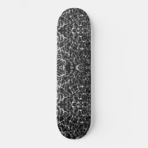 WAVY BLACK AND WHITE SKATEBOARD