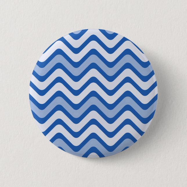Wavy Blue Pattern Button (Front)