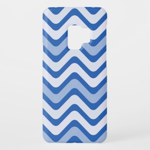 Wavy Blue Pattern Case_Mate Samsung Galaxy S9 Case