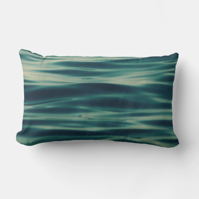 Wavy body of water lumbar pillow (Front)