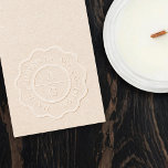 Wavy Border Monogram Hand-Poured By Your Name Embosser