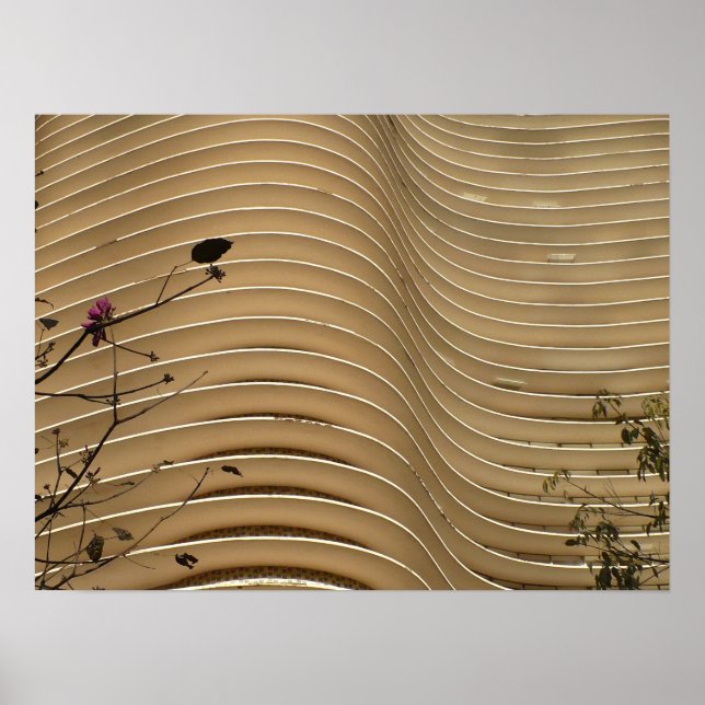 Wavy Building Poster (Front)