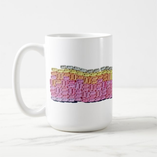 Wavy Candy 1 Coffee Mug (Left)