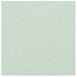 Wavy Checkered Pastel Green Checkerboard Pattern Fabric