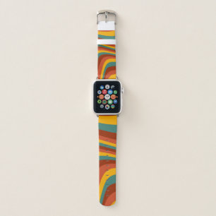 Wavy colorful  apple watch band