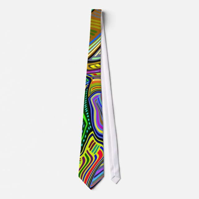 Wavy Colors Unique Tie (Front)