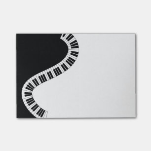 Wavy Curved Piano Keys Post-it Notes