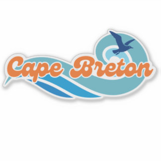 Wavy Days Cape Breton Vinyl Sticker