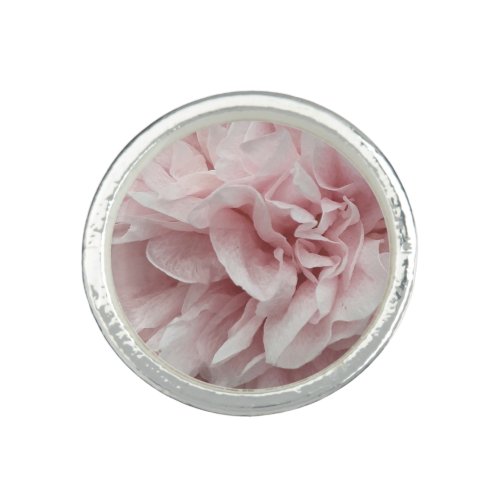 Wavy decorative romantic subtle pink fashion rose  ring