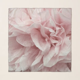 Wavy decorative romantic subtle pink fashion rose scarf
