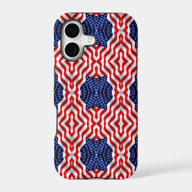 Wavy Flag Banner Iphone Case (Back)