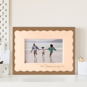 Wavy frame simple modern minimal  engraved frames