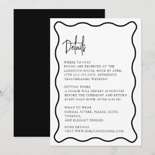 Wavy frame, wavy border, modern, the details card