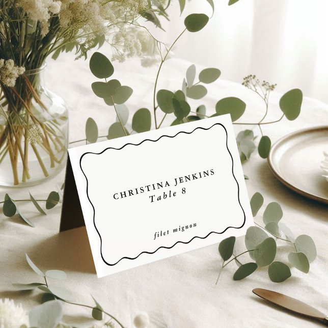 Wavy Frame Wedding Custom Guest Name Table Number (Creator Uploaded)