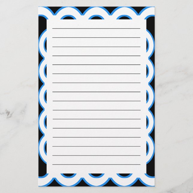 Wavy Frames Stationery (Front)