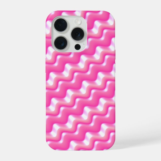 Wavy Gradient Pattern iPhone Case (Back)