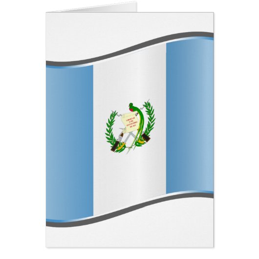 Wavy Guatemala Flag Cards (Front)