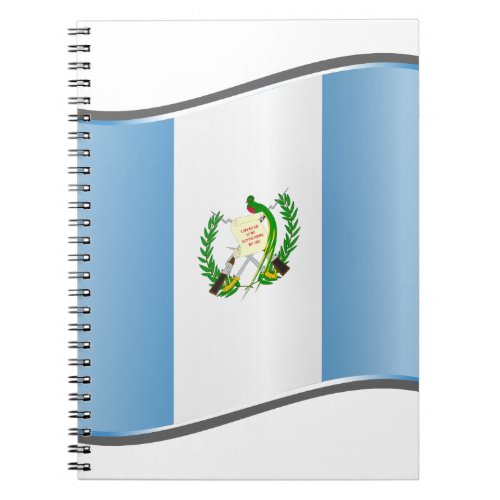 Wavy Guatemala Flag Notebook