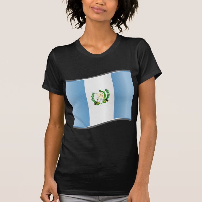 Wavy Guatemala Flag T-Shirt (Front)
