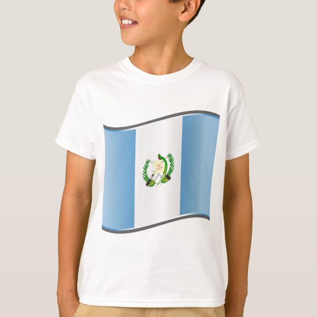 Wavy Guatemala Flag T-Shirt (Front)