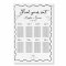 Wavy Hand written Wedding Seating Chart 8 Tables 