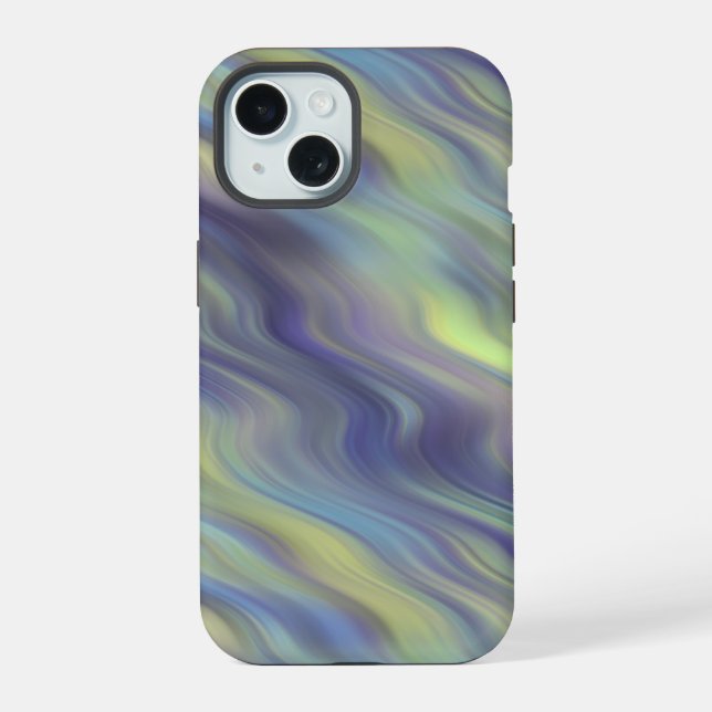 Wavy Lavender Texture Iphone Case (Back)