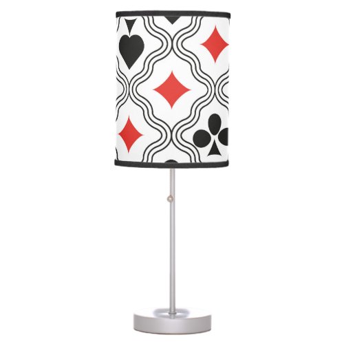 Wavy Line Geometric Vintage Art Table Lamp