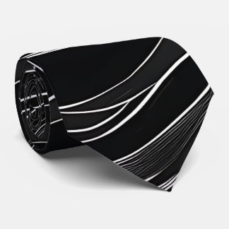 Wavy Lines Abstract Neck tie
