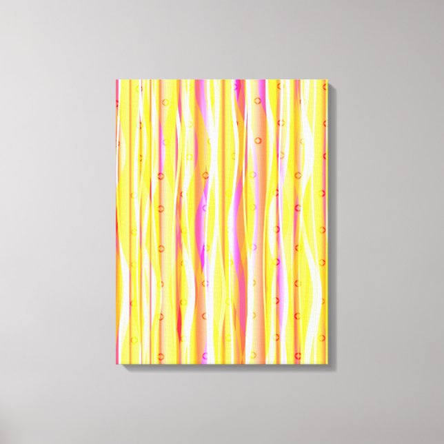 Wavy Lines Canvas Print (Front)