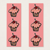 wavy lines cupcake bookmark (Front & Back)