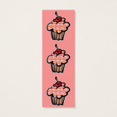 wavy lines cupcake bookmark (Back)