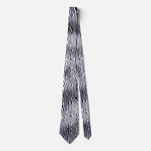 Wavy lines - Hi-Contrast - 02 Neck Tie (Front)