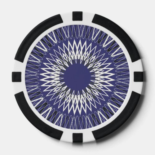 Wavy Lines purple Poker Chips