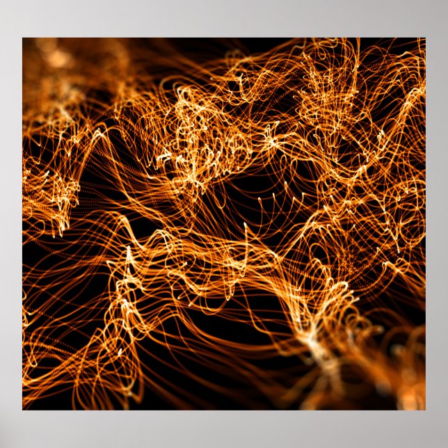 Wavy lines, round particles, string theory. poster (Front)