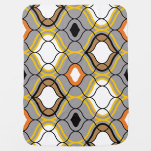 Wavy lines, seamless geometric pattern. baby blanket