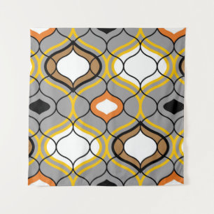 Wavy lines, seamless geometric pattern. tapestry